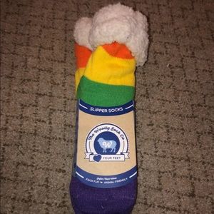 Rainbow Slipper Socks